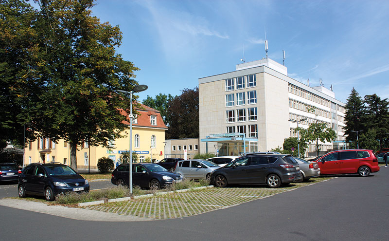 Blick auf den Parkplatz